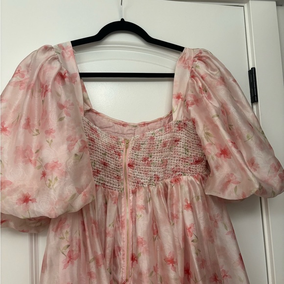 Pink floral dress (one of a kind) - Picture 2 of 3